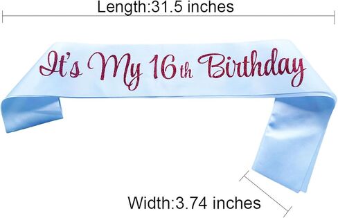 إنه عيد ميلادي السادس عشر ، وشاح عيد ميلاد للنساء ، عيد ميلاد الأميرة السادس عشر هدايا عيد ميلاد من أجل الحصول على حفلات عيد ميلاد سعيد السادس عشر ، اللوازم الوردي الساخن in Kuwait