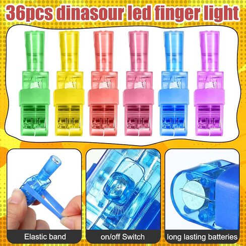 Capoda 36 PCS Hero تحت عنوان الحفلات ، LED LED Up Finger Lights Heros Pattern Glow في مصابيح الإصبع المظلمة إسقاط الجزء الأكبر لمستلزمات حفلات عيد الميلاد جوائز حقيبة هدايا جيدة in Saudi Arabia