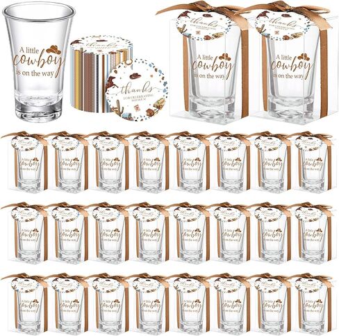 Roshtia 24 Sets Cowboy Baby Shower Favors للضيوف بوي Girl Gifts تشمل القليل in Kuwait