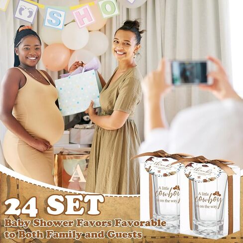 Roshtia 24 Sets Cowboy Baby Shower Favors للضيوف بوي Girl Gifts تشمل القليل in Kuwait