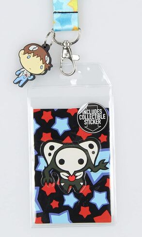 Neon Genesis Evangelion Lanyard 4th Angel ID Badge Holder w/Shinji Rubber Pendant and Collectible Sticker in Saudi Arabia