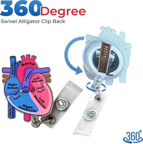 EKG Buddy's 5 Card Interpretation Badge Kit- Doubled Sided Nurse ECG Cards and Heart Phlebotomy Badge Reel for Rhythm Cheat Sheet, ACLS Medical Cardiac Reference and Nursing Student Gift Accessories in Saudi Arabia