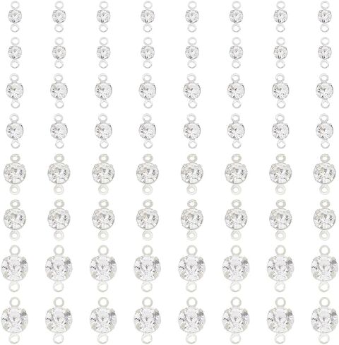 موصلات راينستون Superfindings Zirconia Cubic Zirconia Links Conclace Necklace Connector for أقراط سوار قلادة من صنع المجوهر in Kuwait