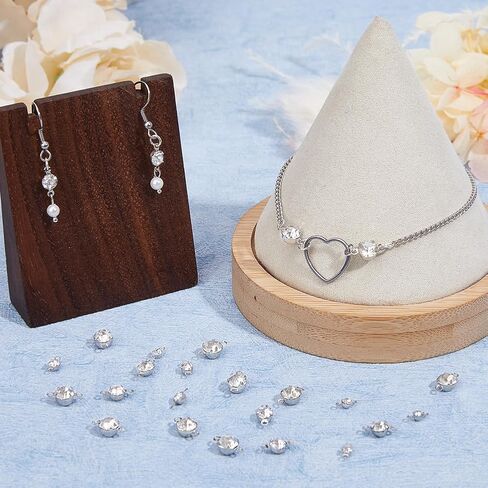 موصلات راينستون Superfindings Zirconia Cubic Zirconia Links Conclace Necklace Connector for أقراط سوار قلادة من صنع المجوهر in Kuwait