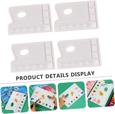 DOITOOL 4pcs Watercolor Paint Palette Mixing Tray Painting Art Pallet Paint Trays Bulk in Saudi Arabia