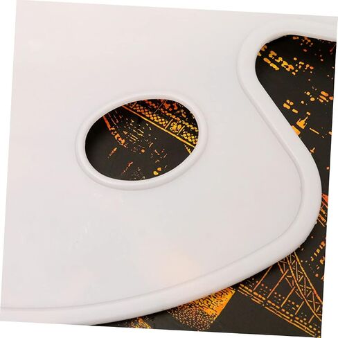 3PCS Art Paint Mixing Tray Portable Oval Palette Lightweight Paint Plate for Students Hobbyists and Artists for Watercolor in Saudi Arabia