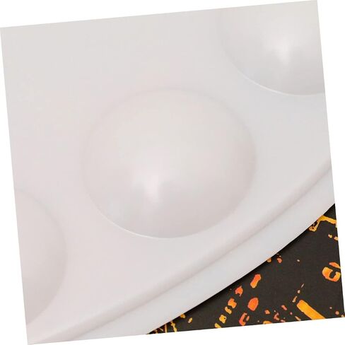 3PCS Art Paint Mixing Tray Portable Oval Palette Lightweight Paint Plate for Students Hobbyists and Artists for Watercolor in Saudi Arabia