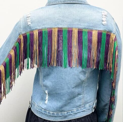 Trims by the Yard 4" Striped Multicolor chainette Fringe Black/White (5 Yard Cut) Trim in Saudi Arabia