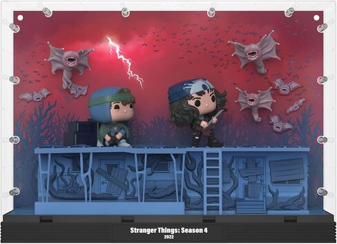 Funko POP! Moments Deluxe: Stranger Things - Dustin, Eddie and The Demobats - Phase Three - Collectable Vinyl Figure - Gift Idea - Official Merchandise - for Kids & Adults - TV Fans in Saudi Arabia