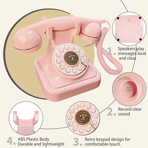 هاتف زفاف ضيف الصوت ، سجل ذاكرة 32 جيجابايت رسائل صوتية مخصصة ، وحدة تخزين قابلة للتعديل ، مناسبة لجميع أنواع الحفلات (Cream Color+Sign) in Kuwait