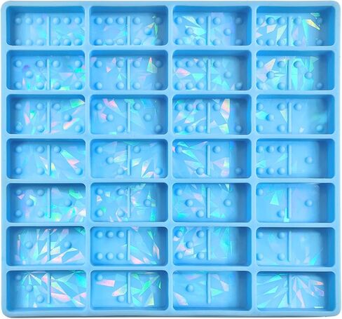 DIY دومينو راتنجات الإيبوكسي قوالب هلالو دومينو ألعاب السيليكون من أجل راتنجات الإيبوكسي راتنجات الفن تصب قوالب تصنع الحرف اليدوية ديي in Kuwait