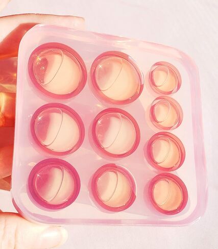 5 Pair Resin Mold Double Flare Ear Gauge, 16mm to 25mm, Crafts Mold for Casting Body Stretching Jewelry in Saudi Arabia