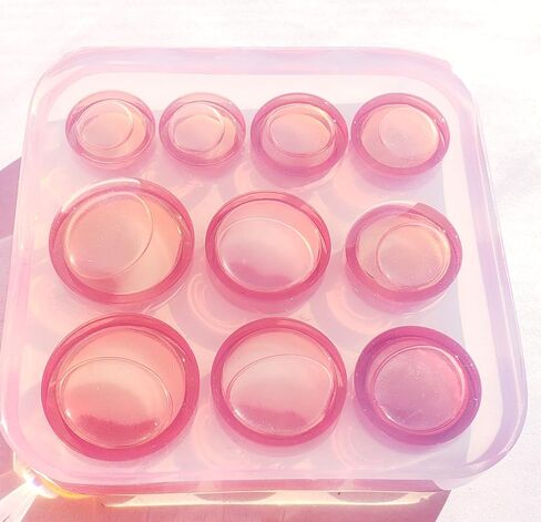 5 Pair Resin Mold Double Flare Ear Gauge, 16mm to 25mm, Crafts Mold for Casting Body Stretching Jewelry in Saudi Arabia