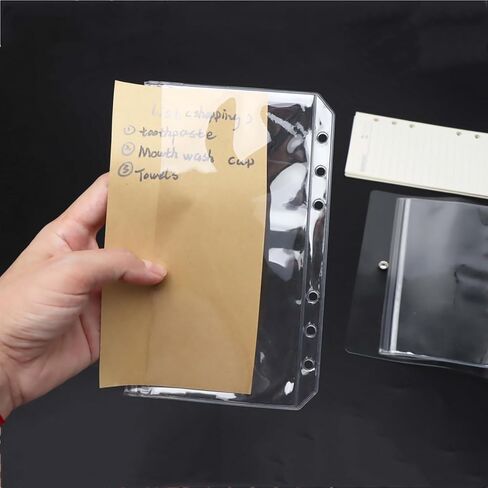 Mogoostry A6 Ziplock Pockets 12pcs Clear PVC Flat Sealing Zipper Pouches with Side Open Zipperless Pocket Storage Bag in Saudi Arabia