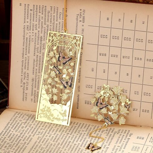 Butterfly Flower Theme Pretty Book Marks Set for Reading Women, Cute Book Markers for Writers, Kids, Teens, Men Readers, Reading Accessories Gifts for Book Lovers (Pink) in Kuwait