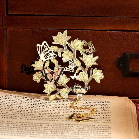 Butterfly Flower Theme Pretty Book Marks Set for Reading Women, Cute Book Markers for Writers, Kids, Teens, Men Readers, Reading Accessories Gifts for Book Lovers (Pink) in Kuwait