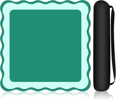 22" Mini Mahjong Mat for Travel – Cute Scalloped Edge, Anti-Slip & Noise-Reducing – Portable Pink Game Mat for Dominoes, Tiles & Card Games in Kuwait