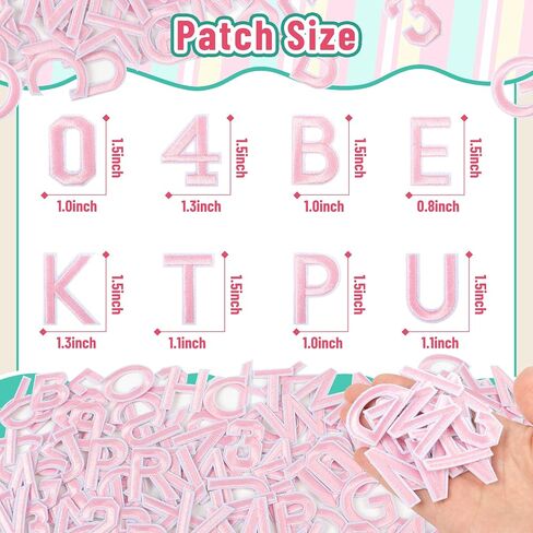 حديد Nicevinyl على الحروف والأرقام تصحيحات: 72pcs الأبجدية الأزرق الأزرق A-Z الحروف الحديد على الملابس-أرقام 0-9 تصحيح التزيين على الأكياس ، حقائب الظهر ، سترات ، قمصان ، ملحقات DIY in Kuwait