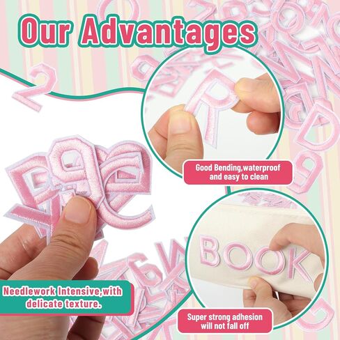 حديد Nicevinyl على الحروف والأرقام تصحيحات: 72pcs الأبجدية الأزرق الأزرق A-Z الحروف الحديد على الملابس-أرقام 0-9 تصحيح التزيين على الأكياس ، حقائب الظهر ، سترات ، قمصان ، ملحقات DIY in Kuwait
