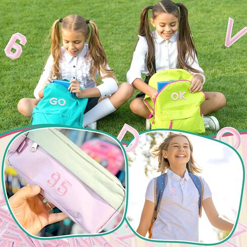 حديد Nicevinyl على الحروف والأرقام تصحيحات: 72pcs الأبجدية الأزرق الأزرق A-Z الحروف الحديد على الملابس-أرقام 0-9 تصحيح التزيين على الأكياس ، حقائب الظهر ، سترات ، قمصان ، ملحقات DIY in Kuwait