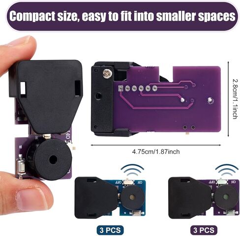 6 حزمة صانع الضوضاء الكريكيت مزحة ، مربع مزحة الصوت الخفي مع 6 أصوات مزعجة مضحكة جهاز الصفير لعبة هفوة للبالغين للأطفال الاطفال مدرسة المنزل وحفلات (الأرجواني+ الأزرق) in Kuwait