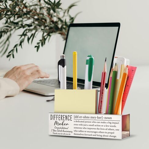 THRXOBN 20th Work Anniversary Appreciation Gifts for Coworker, 20 Years Work Anniversary Congratulations Gift for for Women, Stainless Steel Pen Holder With Work Anniversary Quotes, WBA20 in Kuwait