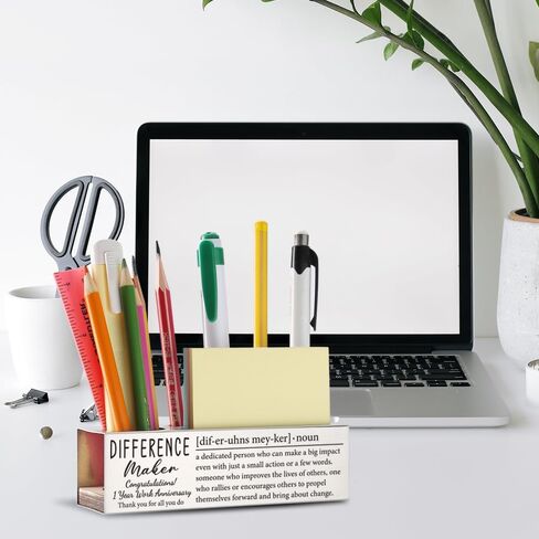 THRXOBN 20th Work Anniversary Appreciation Gifts for Coworker, 20 Years Work Anniversary Congratulations Gift for for Women, Stainless Steel Pen Holder With Work Anniversary Quotes, WBA20 in Kuwait