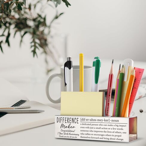 THRXOBN 20th Work Anniversary Appreciation Gifts for Coworker, 20 Years Work Anniversary Congratulations Gift for for Women, Stainless Steel Pen Holder With Work Anniversary Quotes, WBA20 in Kuwait