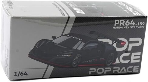 Diecast Collectibles Model Car Compatible with Pop Race 1:64 Honda NSX GT3 EVO22 Carbon Edition PR640159 in Saudi Arabia