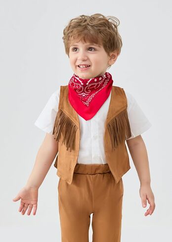 Lxkikmmm Western Cowboy Style Costume Stest 'Stest & Bandana Set in Kuwait