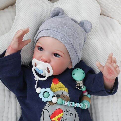 WOOROY Realistic Reborn Baby Dolls Boy - 19 Inch Lifelike Newborn Baby Dolls Handmade Real Life Baby Dolls Reborn Toddler with Soft Cloth Body Gift Toys for Kids Age 3 + in Kuwait