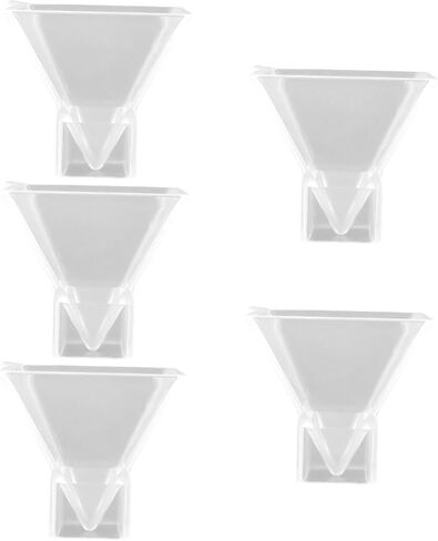 2pcs Silicone Pyramid Molds, Pyramid Resin Mold for DIY Craft, Transparent, 3inch Height, for Home Decor, Candle and Soap Making in Saudi Arabia