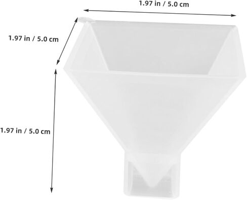 2pcs Silicone Pyramid Molds, Pyramid Resin Mold for DIY Craft, Transparent, 3inch Height, for Home Decor, Candle and Soap Making in Saudi Arabia