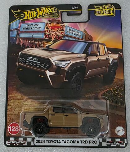 Hot Wheels Boulevard 2024 Toyota Tacoma TRD Pro Ride On Toy Mini Car Ages 3+ Brown JBL08 in Saudi Arabia