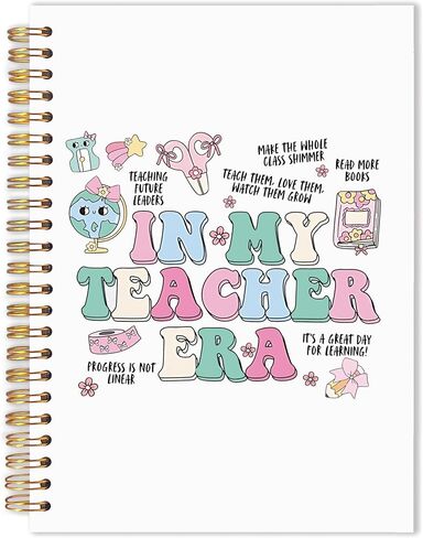Urlluae Floral Teacher Noteboor ، العودة إلى المدرسة تقدير معلم هدايا المجلات للنساء ، Boho Academic Notebook Notebook Journals for Work in Kuwait
