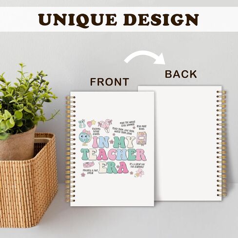 Urlluae Floral Teacher Noteboor ، العودة إلى المدرسة تقدير معلم هدايا المجلات للنساء ، Boho Academic Notebook Notebook Journals for Work in Kuwait