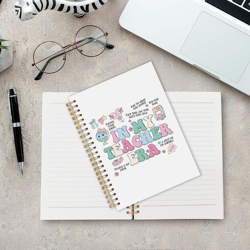 Urlluae Floral Teacher Noteboor ، العودة إلى المدرسة تقدير معلم هدايا المجلات للنساء ، Boho Academic Notebook Notebook Journals for Work in Kuwait