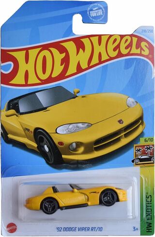 Hot Wheels '92 Dodge Viper RT/10, HW Exotics 6/10 [Yellow] 218/250 in Saudi Arabia