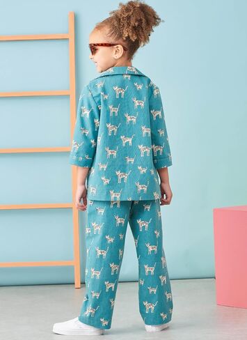 سترة Simplicity للأطفال والبنات ، سراويل سراويل وسراويل خياطة حزمة خياطة من قبل American Sewing Guild ، رمز التصميم S9762 ، الأحجام 3-4-5-6 in Saudi Arabia