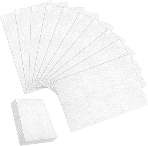 نسيج أبيض محسوس للحرف اليدوية ، 10 قطع 8 "× 12" ألواح نسيج شديدة الإحساس ناعمة لفن DIY وخياطة مشاريع الترقيع in Saudi Arabia