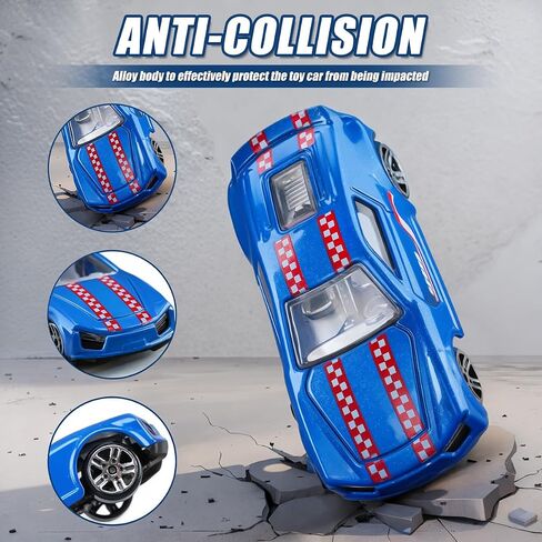 1:64 Scale Die-Cast Metal Toy Cars 12 عبوات ، تشمل البيك آب ، وسباق السيارات ، والسيارات الرياضية للعرض أو اللعب ، وهدية رائعة للأطفال في سن 3 سنوات وما فوق (12 عبوة) in Saudi Arabia