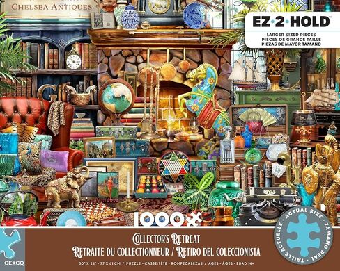 Ceaco - EZ2Hold - Collector's Retreat - 1000 Piece Jigsaw Puzzle for Adults - Challenging Puzzle Perfect for Game Nights - Finished Size is 30 x 24 in Saudi Arabia