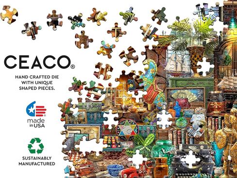 Ceaco - EZ2Hold - Collector's Retreat - 1000 Piece Jigsaw Puzzle for Adults - Challenging Puzzle Perfect for Game Nights - Finished Size is 30 x 24 in Saudi Arabia