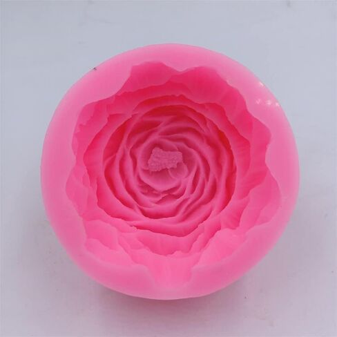 Peony Flowers Candle Molds 3D Pretty Silicone Soap Flower Molds for Handmade Soap Candle Making Resin Molds Art Crafts Molds in Kuwait