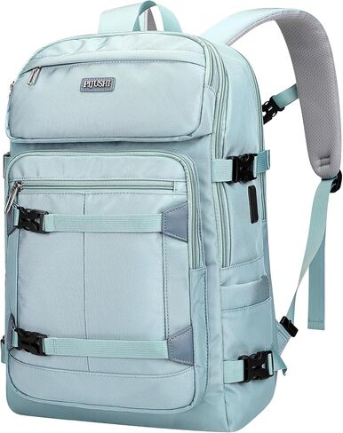 PIJUSHI Travel Backpack for Women Flight Aprroved Carry on Bag Large Casual Luggage Backpack Fit 16 inch Laptop(PE050 Teal Blue) in Kuwait
