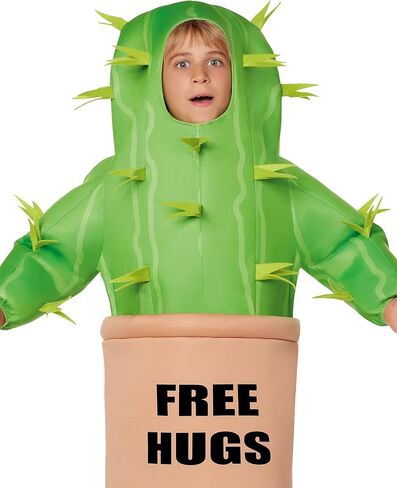 الروح عيد الهالوين الأطفال الحرة العناق زي الصبار | أزياء هالوين مضحك | ملابس أطفال مضحكة صبار in Kuwait