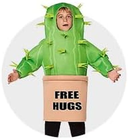 الروح عيد الهالوين الأطفال الحرة العناق زي الصبار | أزياء هالوين مضحك | ملابس أطفال مضحكة صبار in Kuwait