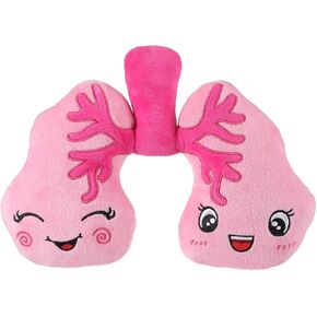 Soft Breathing Stuffed Animal Respiratory Therapist Gifts Pink Plush Lung Toy Organ Pillow Cute Anatomical Science Medical Gift Plush Lung Cancer Awareness Products, 10 x 9 x 2 Inch in Saudi Arabia