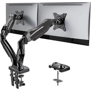 Dual Monitor Stand - Adjustable Monitor Desk Mount Swivel Vesa- in Saudi Arabia