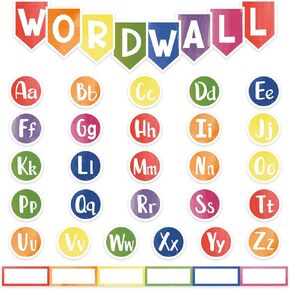 124 قطعة من كلمة الجدار ، لوحة ، مجموعة كلمة ، خطابات الجدار ، ألواح ، ألواح ، ألواح ، لزخرفة الفصول الدراسية (ألوان مائية) in Kuwait